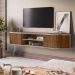 Rack Bancada Suspensa para TV 75 Polegadas 183cm Onix Fendi/Naturale - Pallazio