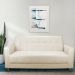 Sofá 03 Lugares 180cm Atenas Suede Bege Pés Castanho - Pallazio