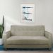 Sofá 03 Lugares 180cm Atenas Suede Marrom Rato Pés Castanho - Pallazio