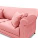 Sofá Living 2 Lugares 1,60m Vênus Veludo Rosa Pés Castanho - Pallazio