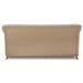 Sofá Living 2 Lugares 1,80m Vênus Suede Bege Pés Castanho - Pallazio