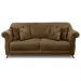 Sofá Living 2 Lugares 1,80m Vênus Suede Caramelo Pés Castanho - Pallazio