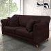 Sofá Living 2 Lugares 1,80m Vênus Suede Marrom Café Pés Castanho - Pallazio