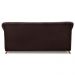 Sofá Living 2 Lugares 1,80m Vênus Suede Marrom Café Pés Castanho - Pallazio