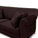 Sofá Living 2 Lugares 1,80m Vênus Suede Marrom Café Pés Castanho - Pallazio