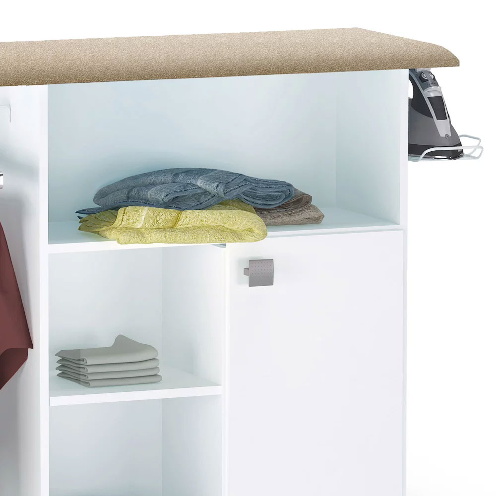 Tábua de Passar Roupa com Balcão Vitória Branco 107 cm - Pallazio
