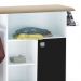 Tábua de Passar Roupa com Balcão Vitória Branco/Preto 107 cm - Pallazio