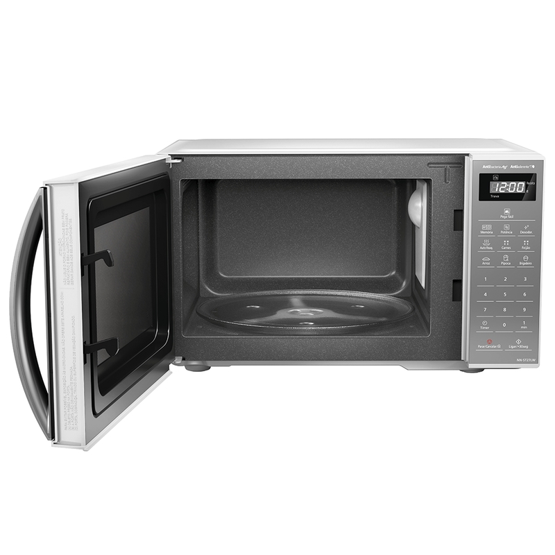 Micro-ondas Panasonic 21L,, Branco Espelhado ST27L 220V