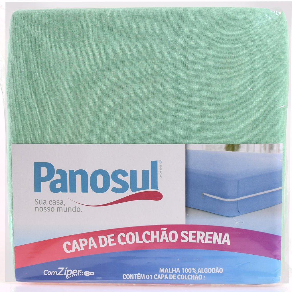 Capa de Colchão Casal Serena 20cm 100% Algodão 138x188x20cm
