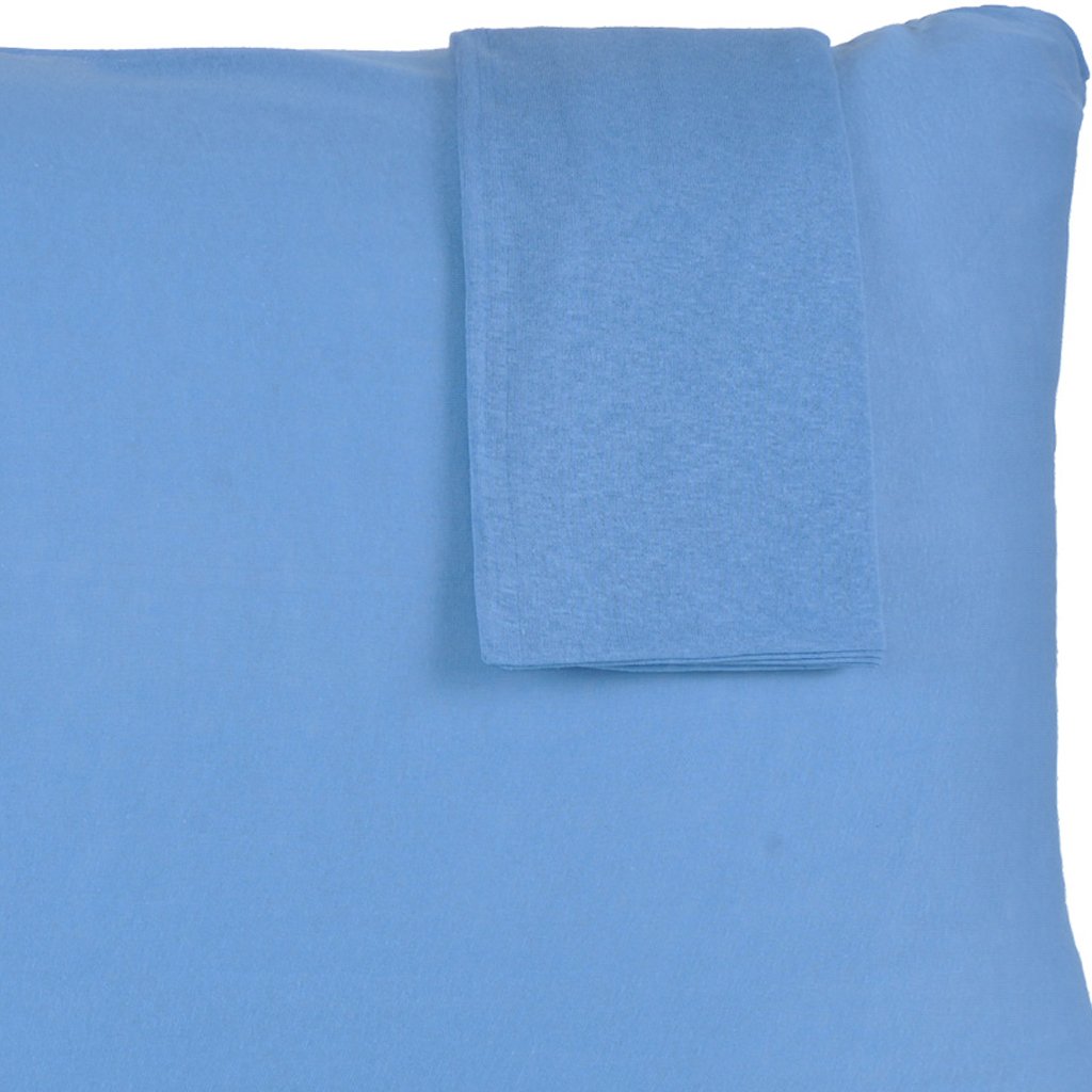 Jogo de Fronhas Serena Malha 100% Algodão 50x70cm Azul