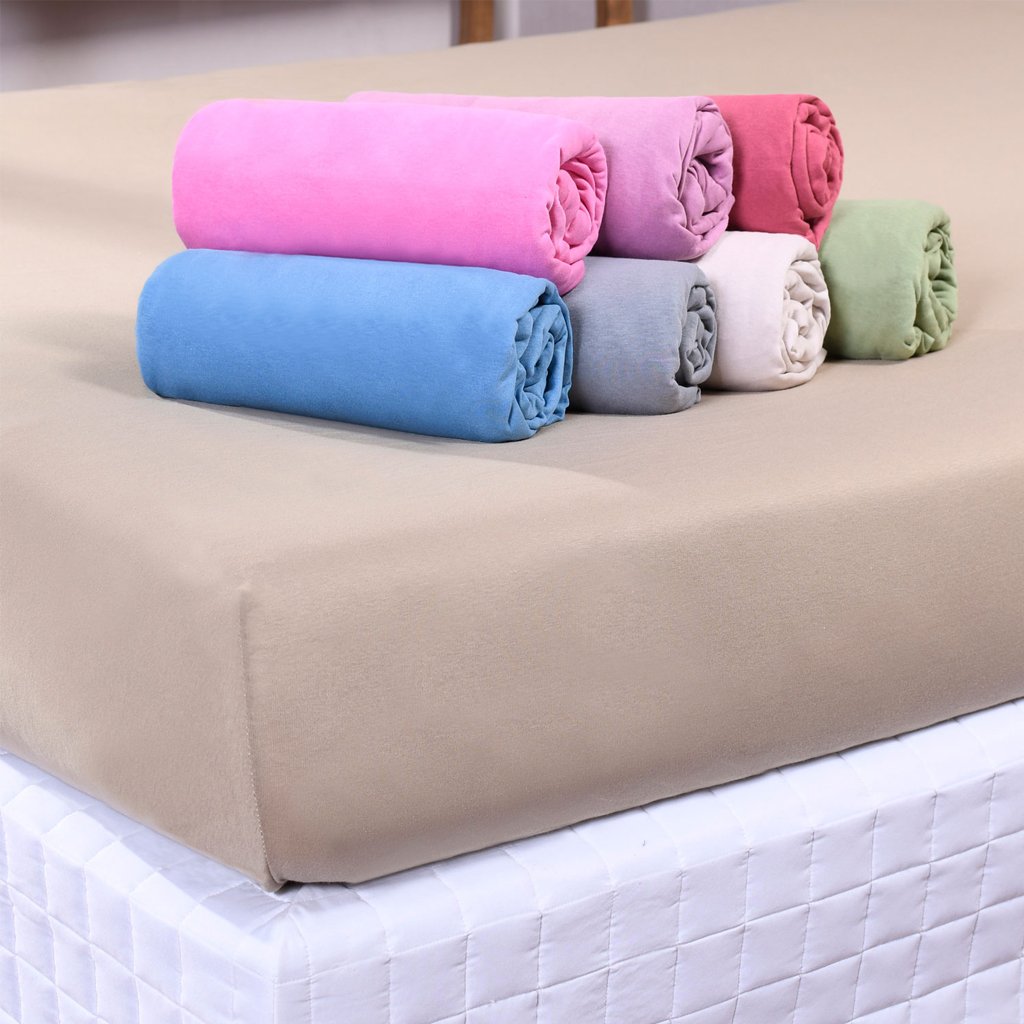 Lençol King Dreams Malha 100% Algodão 193x203x35cm Azul