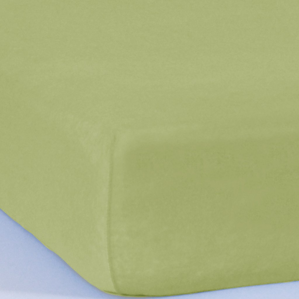 Lençol Queen Serena Malha 100% Algodão 158x198x35cm Verde
