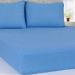 Lençol Solteiro Serena Malha 100% Algodão 88x188x23cm Azul