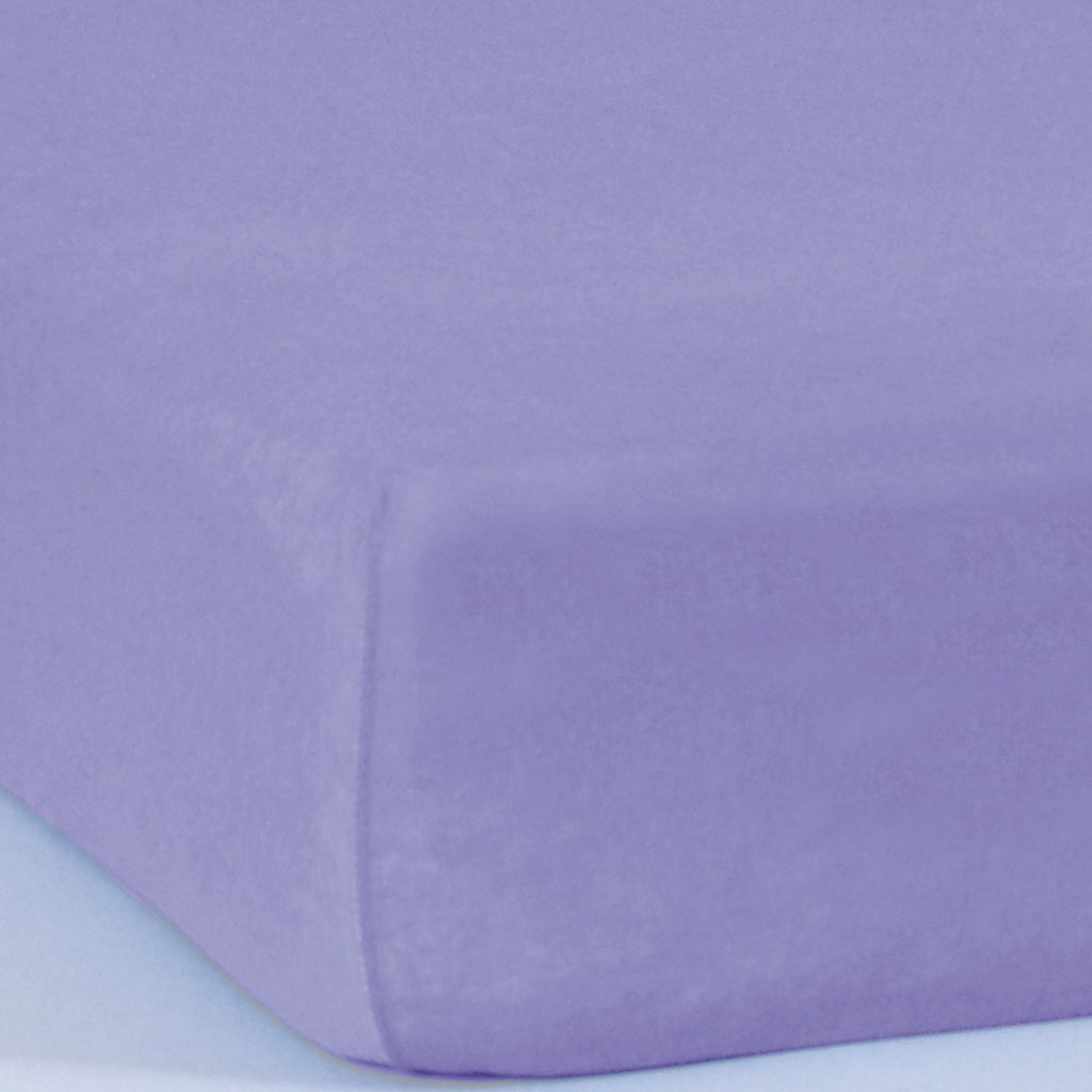 Lençol Solteiro Serena Malha 100% Algodão 88x188x23cm Lilás