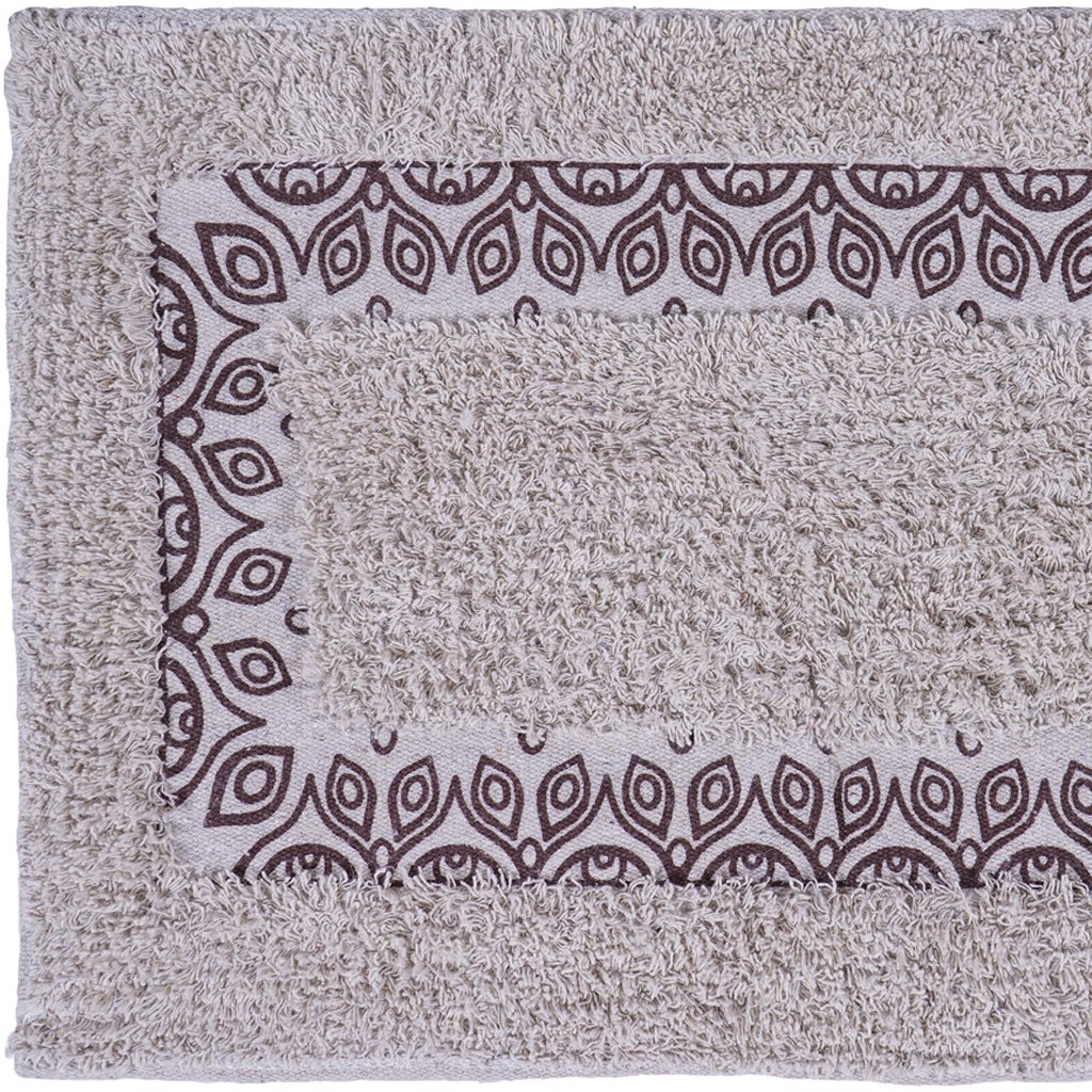 Tapete de Banheiro Slim Algodão 40x60cm Arabesco