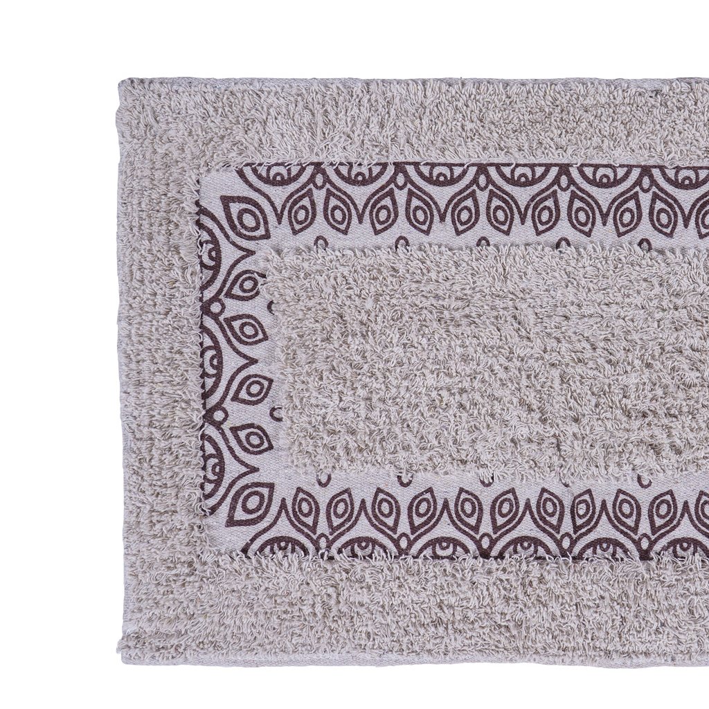 Tapete de Banheiro Slim Algodão 40x60cm Arabesco