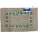 Tapete de Banheiro Slim Algodão 40x60cm Conchas Verdes