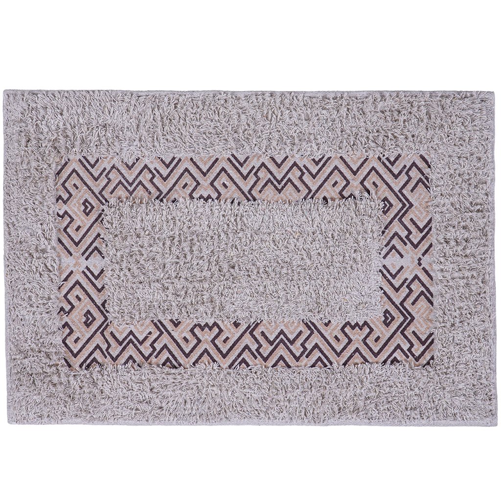 Tapete de Banheiro Slim Algodão 40x60cm Ladrilhos