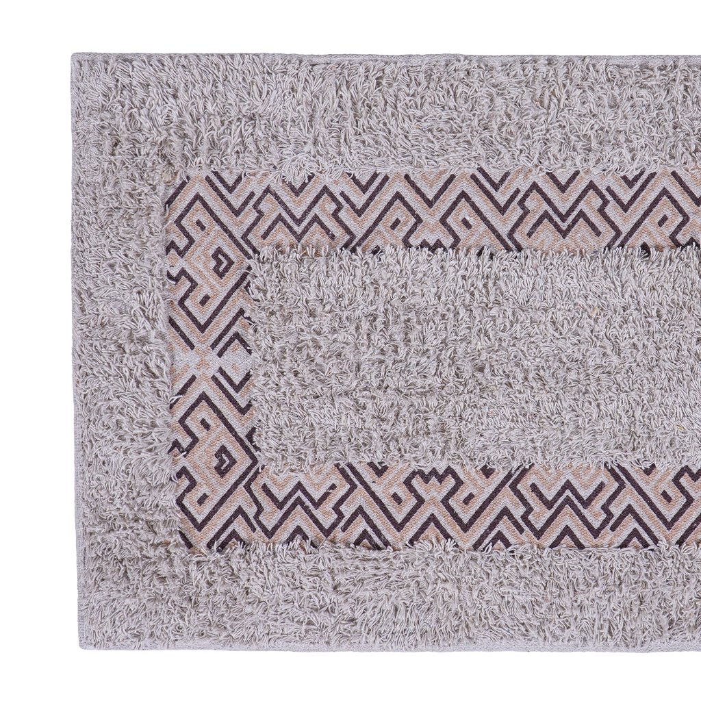 Tapete de Banheiro Slim Algodão 40x60cm Ladrilhos