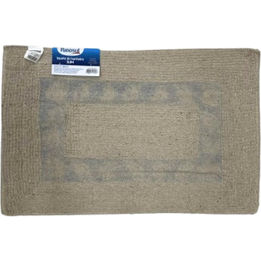 Tapete de Banheiro Slim Algodão 40x60cm Marinheiro Marrom