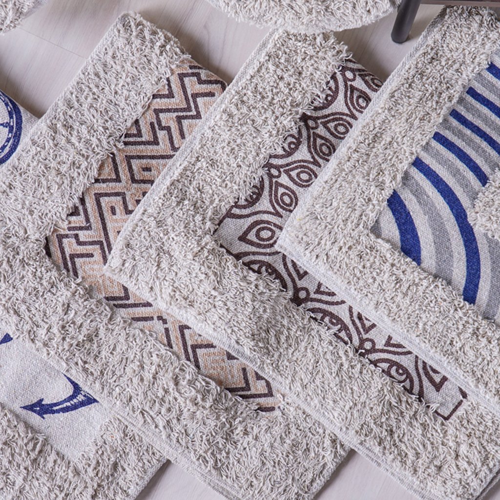 Tapete de Banheiro Slim Algodão 40x60cm Marinheiro Marrom