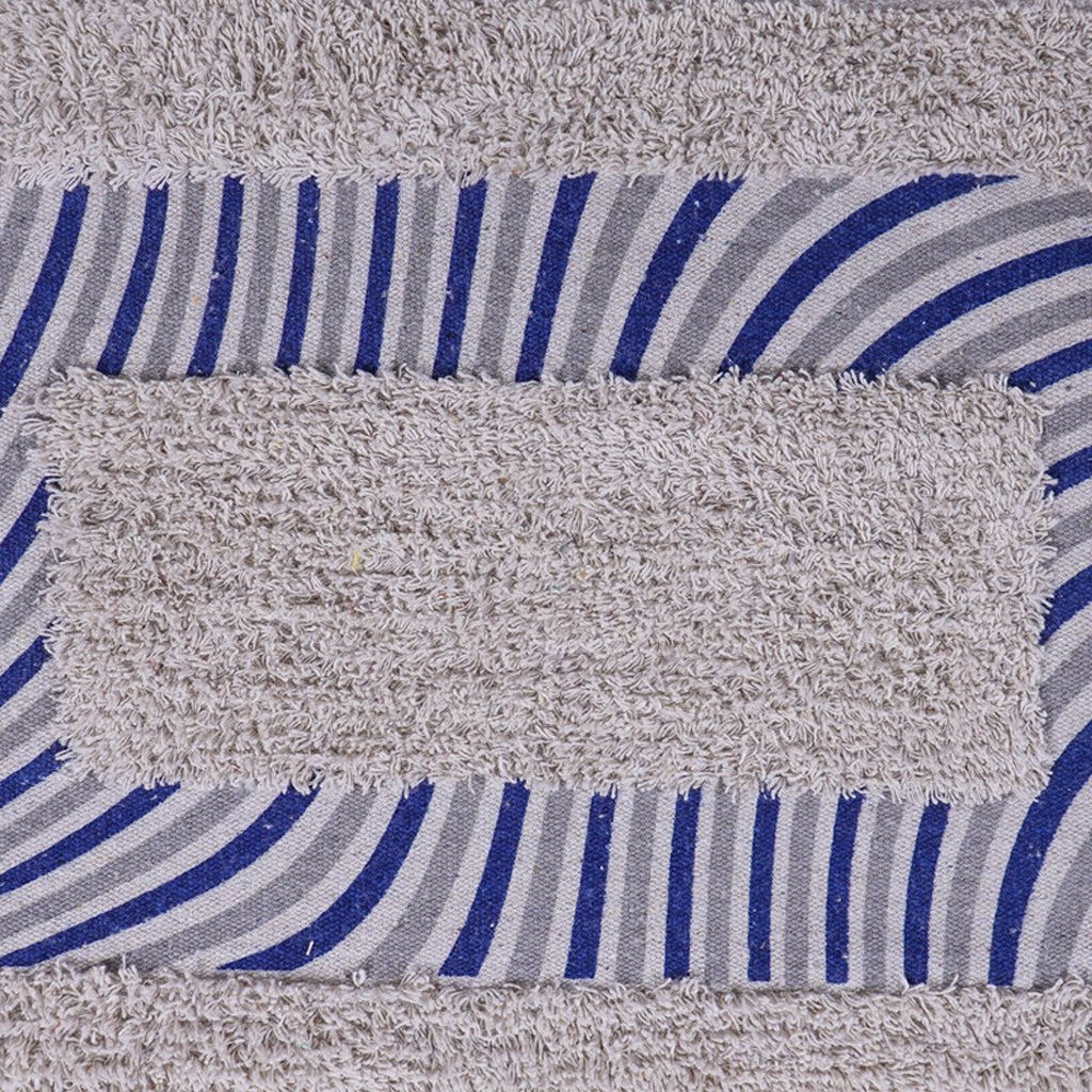 Tapete de Banheiro Slim Algodão 40x60cm Ondas