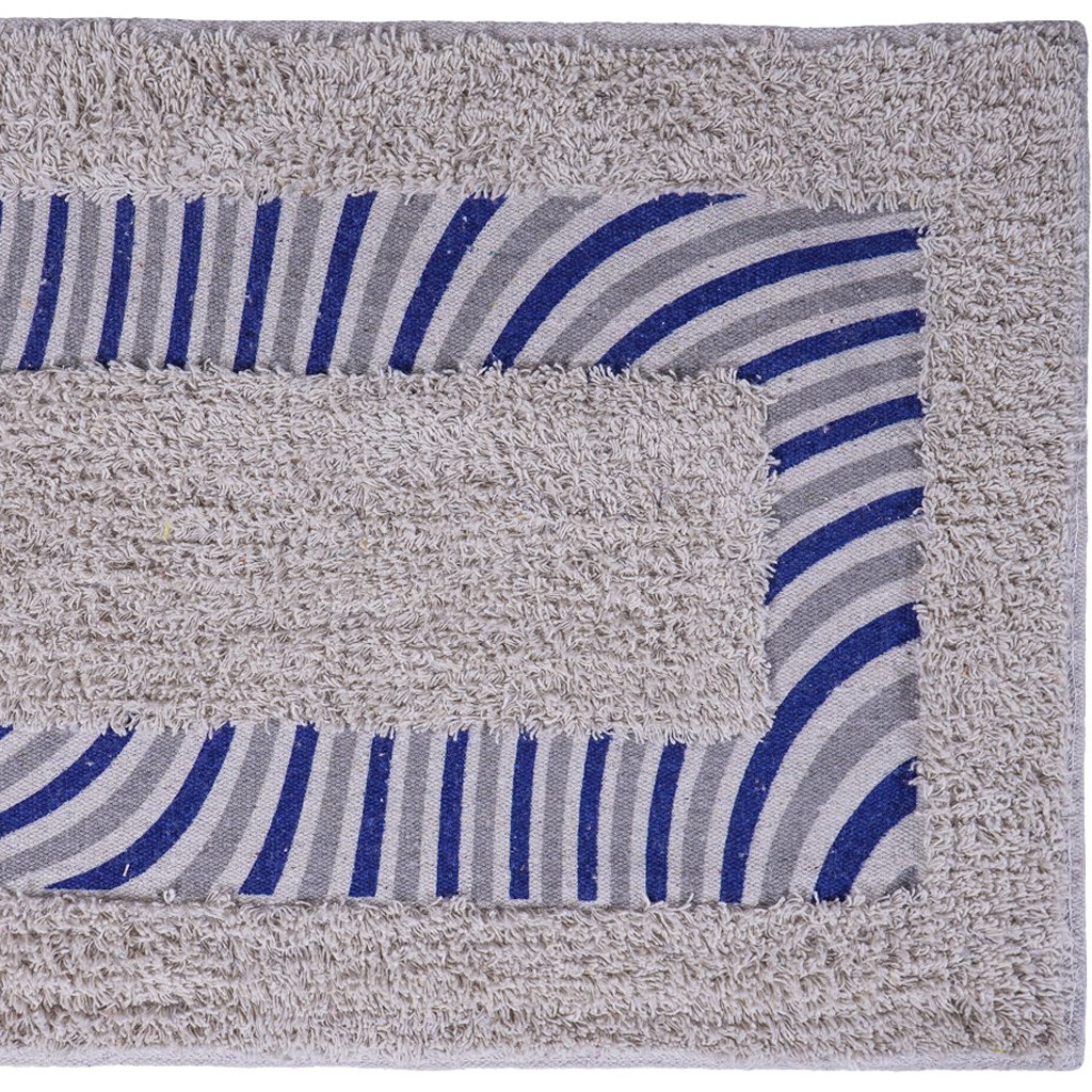 Tapete de Banheiro Slim Algodão 40x60cm Ondas