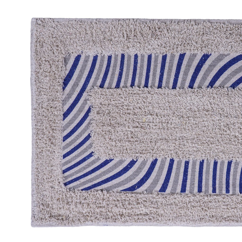 Tapete de Banheiro Slim Algodão 40x60cm Ondas