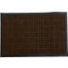 Tapete de Porta Emborrachado 40x60cm Marrom Conhaque