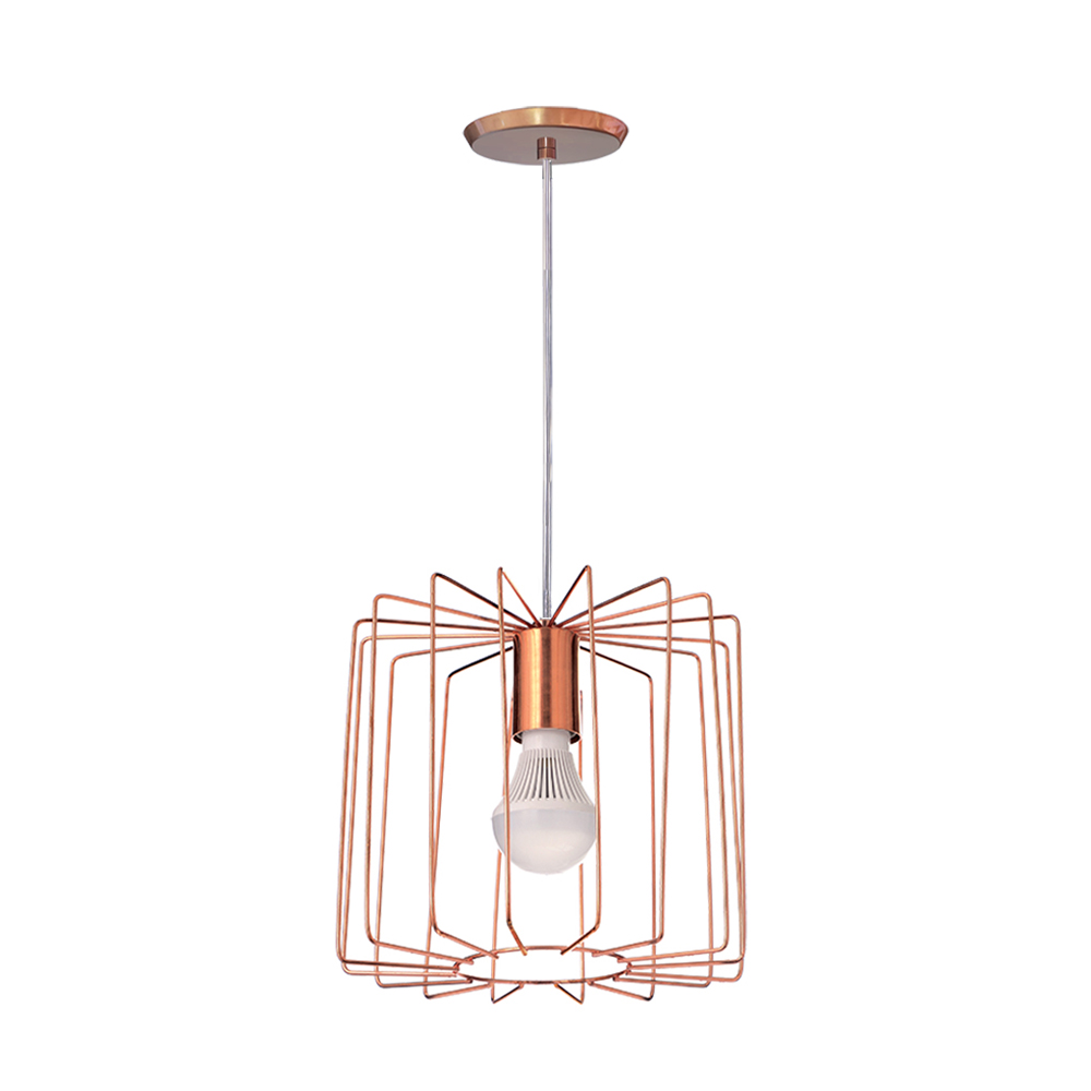 Pendente Aramado Cylinder Cobre