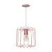 Pendente Aramado Cylinder Rose