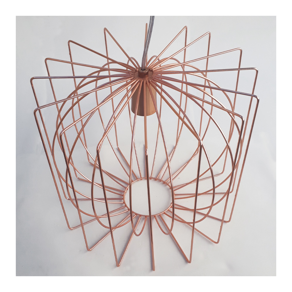 Pendente Aramado Orbe Rose