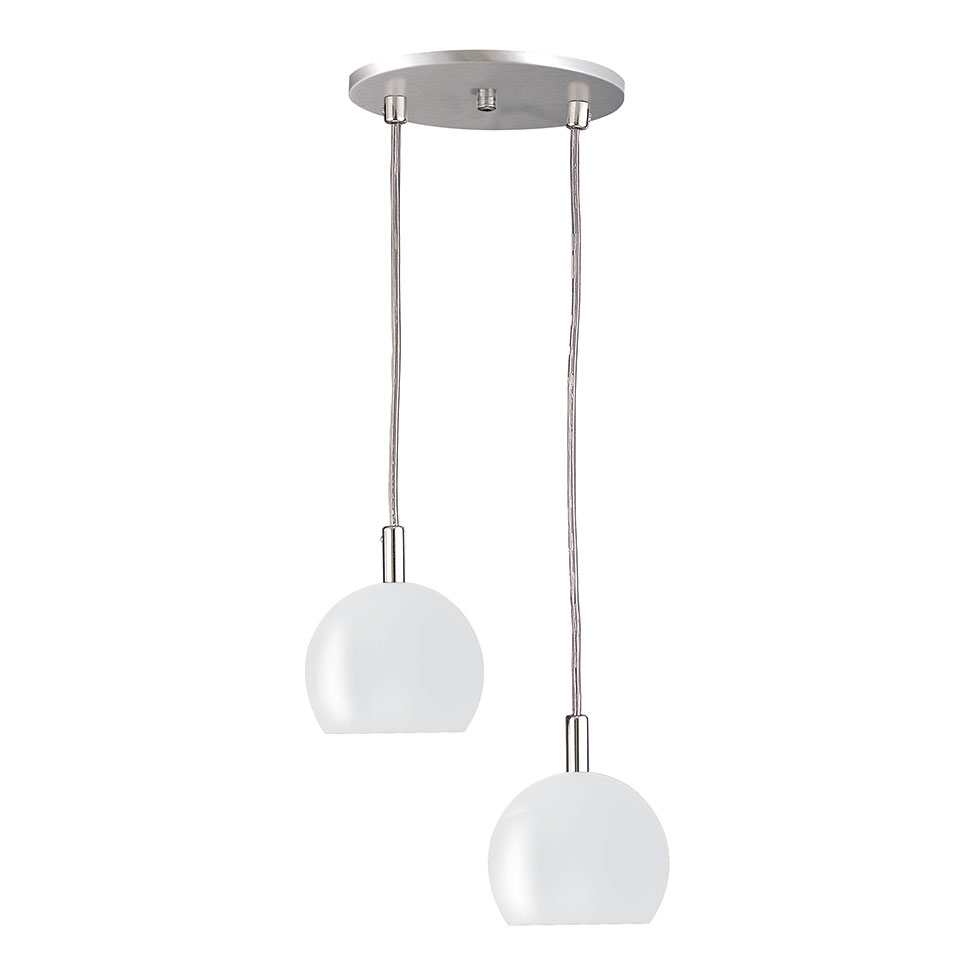 Pendente Branco com 2 Lâmpadas