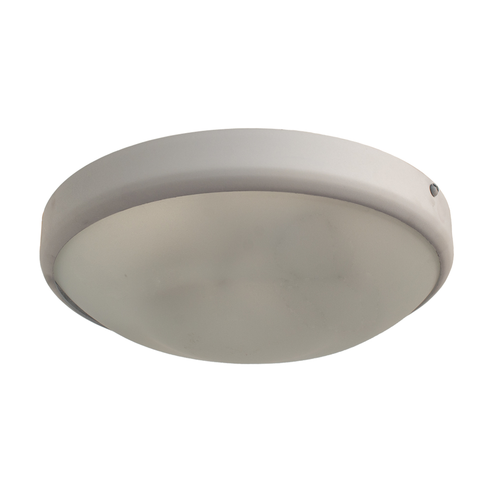 Plafon Circular De Alumínio Branco 25cm 2L