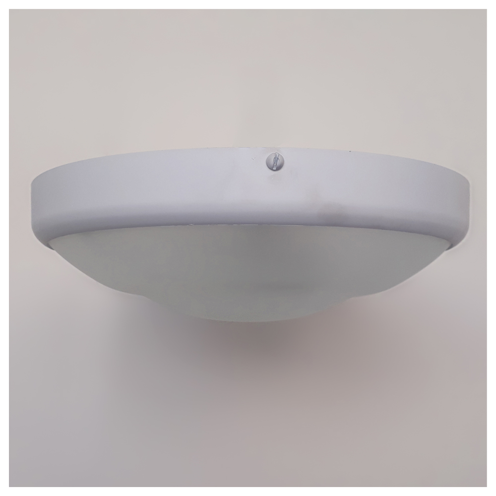 Plafon Circular De Alumínio Branco 25cm 2L