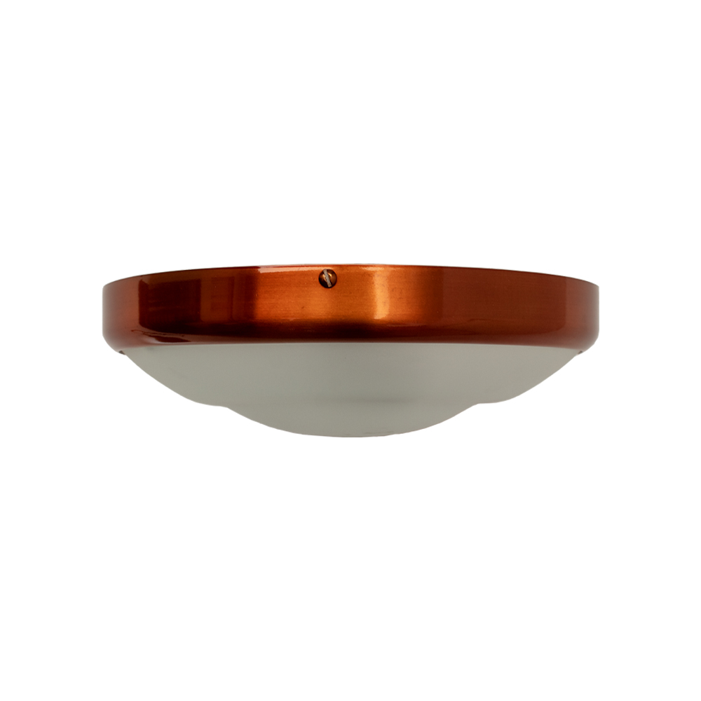 Plafon Circular De Alumínio Cobre 25cm 2L
