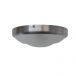 Plafon Circular De Alumínio Escovado 25cm 2L