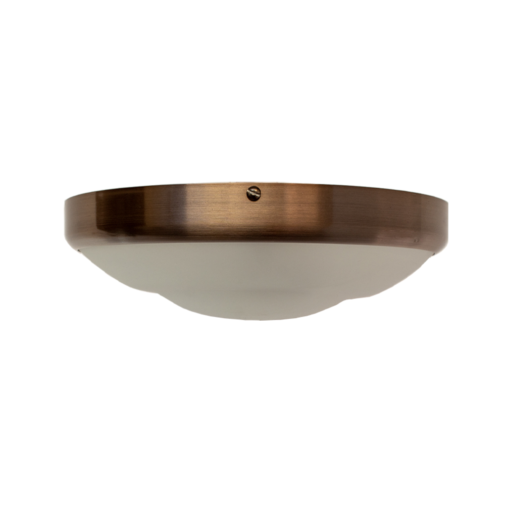 Plafon Circular De Alumínio Grafite 25cm 2L