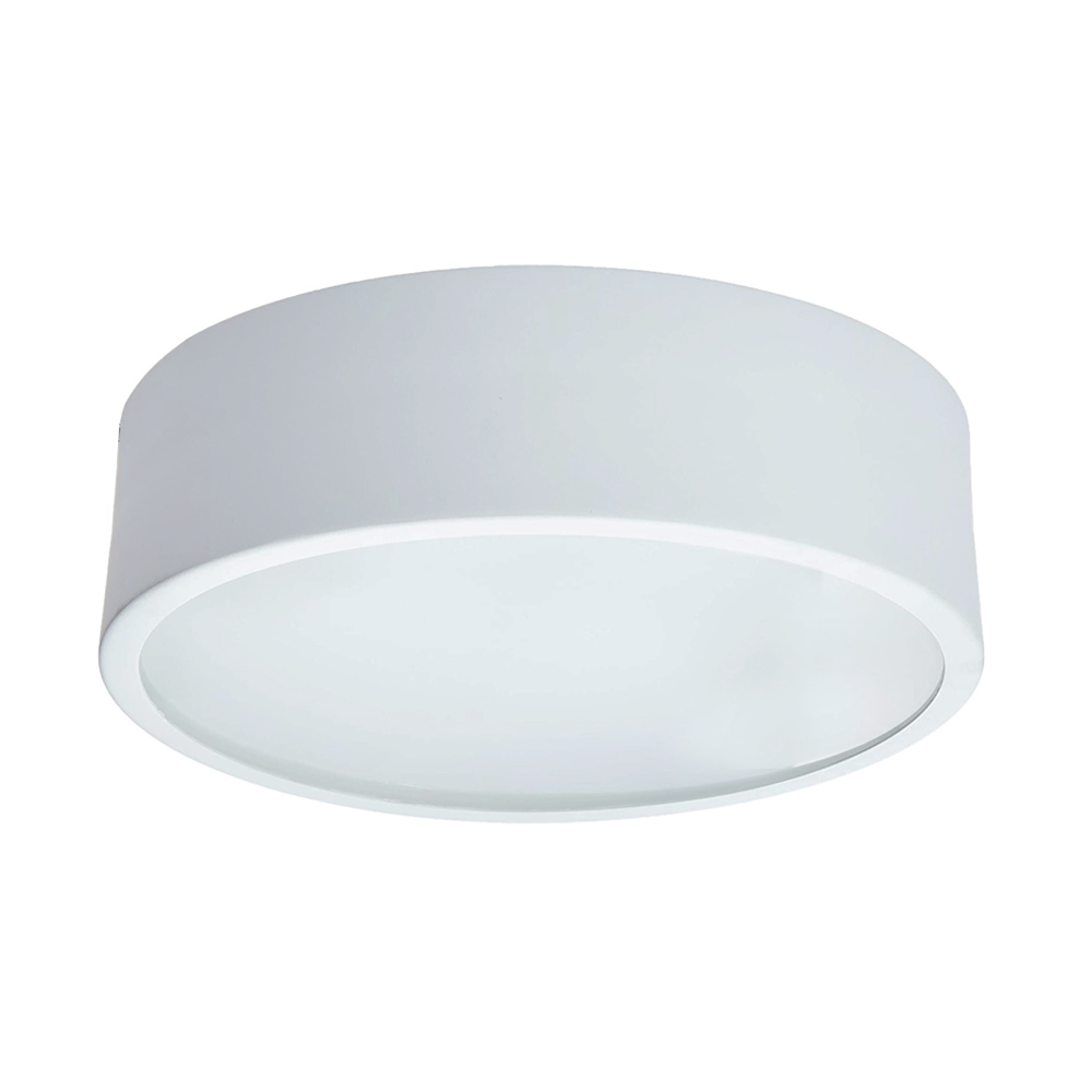 Plafon Redondo De Alumínio 35cm Branco 3L