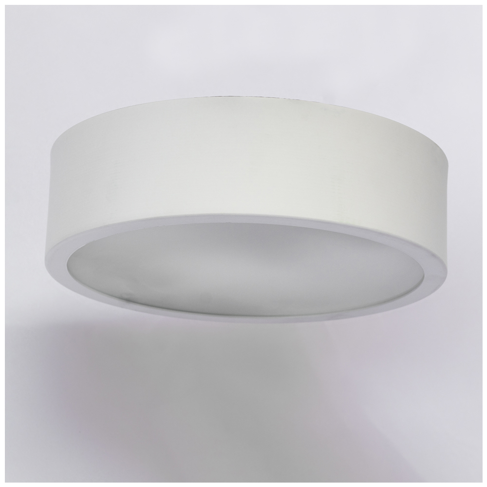 Plafon Redondo De Alumínio 35cm Branco 3L