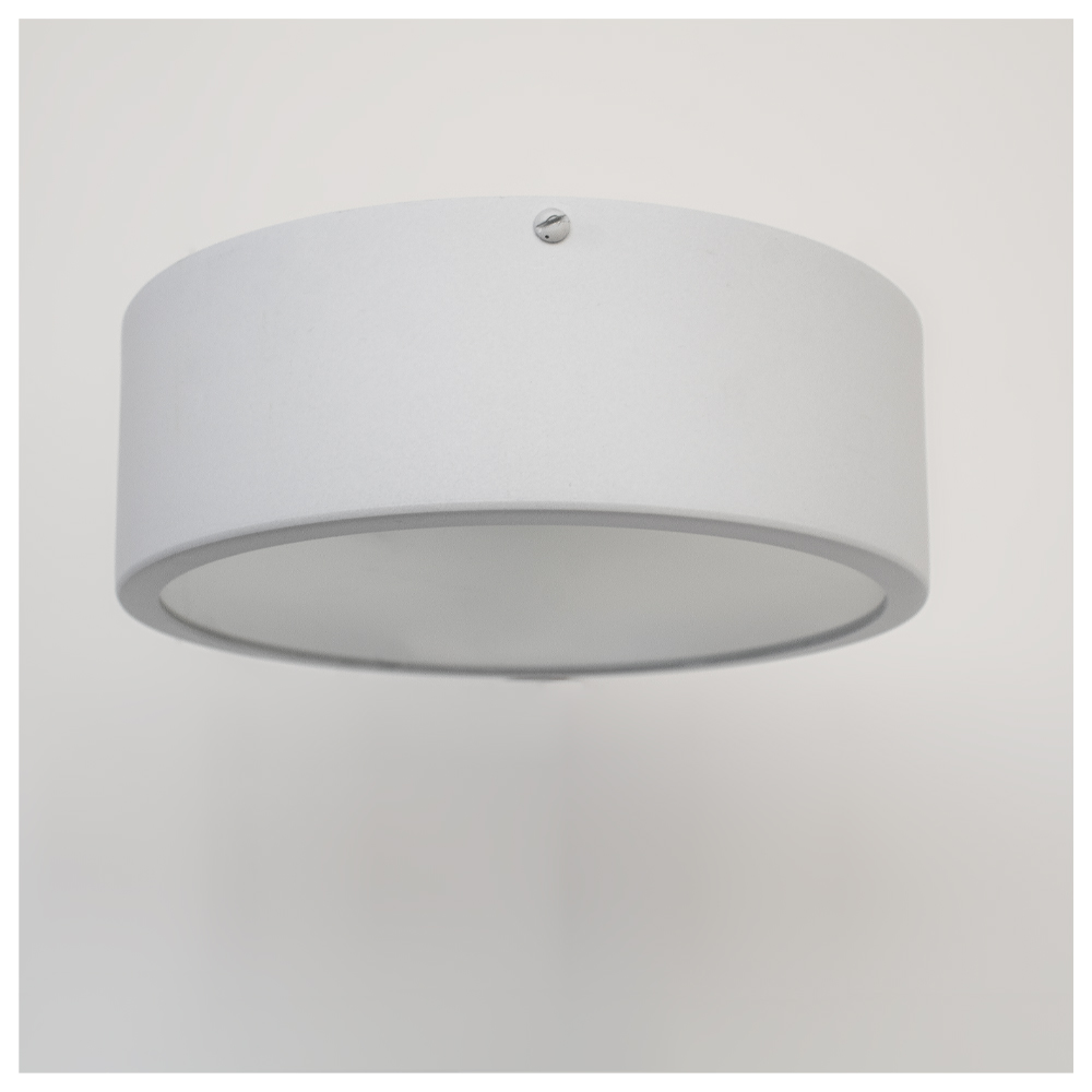 Plafon Redondo De Alumínio Branco 20cm 1L