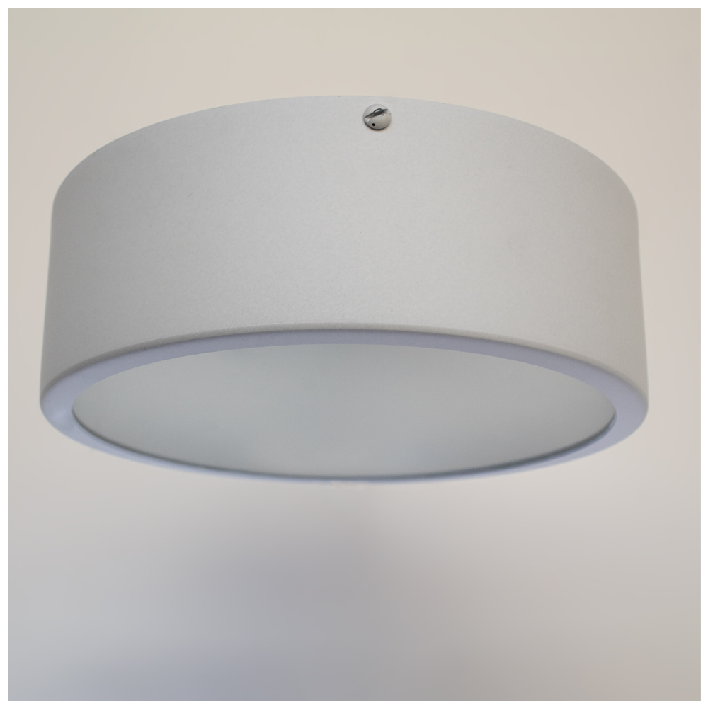 Plafon Redondo De Alumínio Branco 20cm 1L