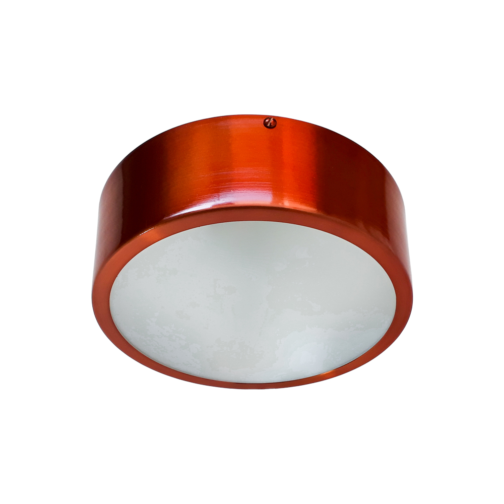 Plafon Redondo De Alumínio Cobre 20cm 1L