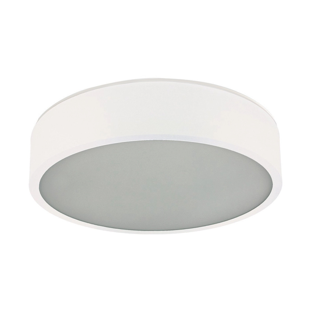 Plafon Redondo De Aluminio Branco 25cm 2L