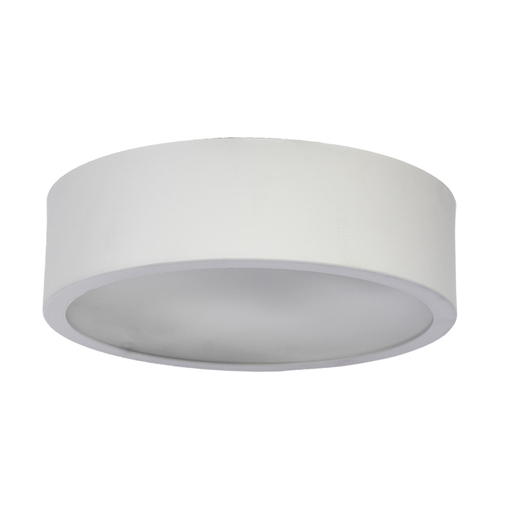Plafon Redondo De Aluminio Branco 25cm 2L