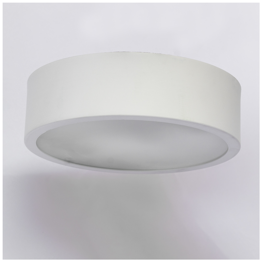 Plafon Redondo De Aluminio Branco 25cm 2L