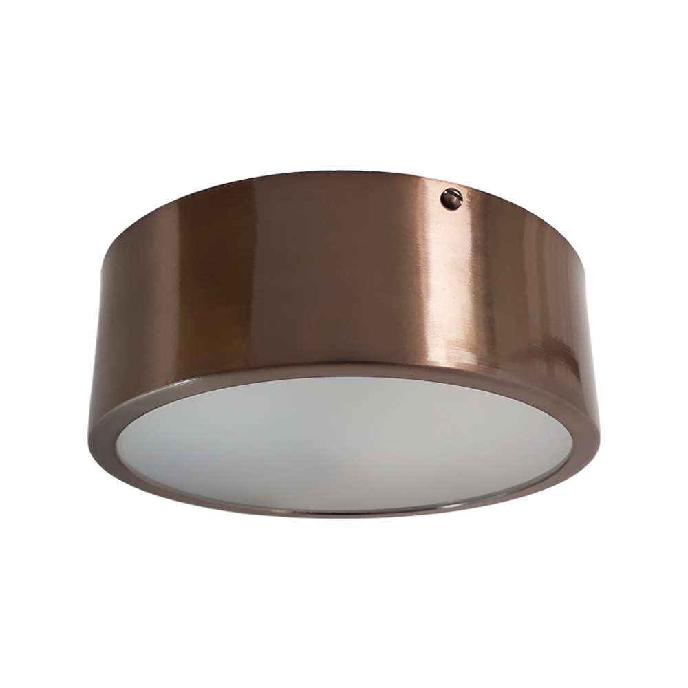 Plafon Redondo De Aluminio Grafite 20cm 1L