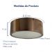 Plafon Redondo De Aluminio Grafite 20cm 1L