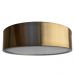 Plafon Redondo De Aluminio Grafite 25cm