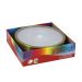 Plafon Redondo De Aluminio Grafite 25cm